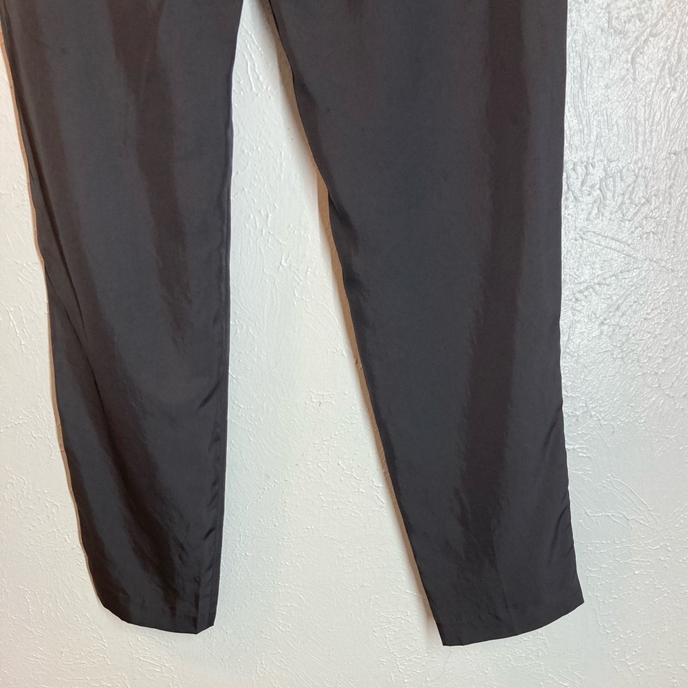 Helmut Lang Dress Pants Gray Tapered Leg Pleated High Waisted Loden size 2 - Picture 8 of 15